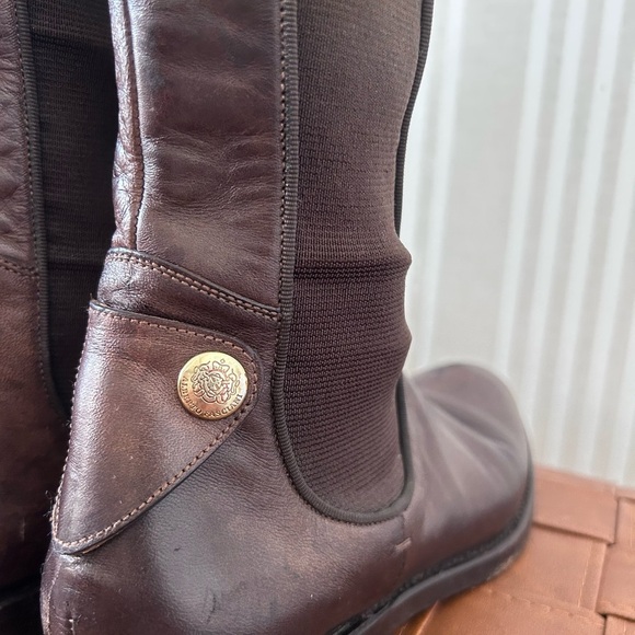 Alberto Fasciani Brown Italian Leather Riding Boots Women’s Size 37.5 - Picture 5 of 14